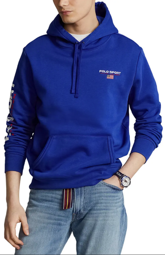 Polo Ralph Lauren Men's Blue Big & Tall Fleece Sport Hoodie