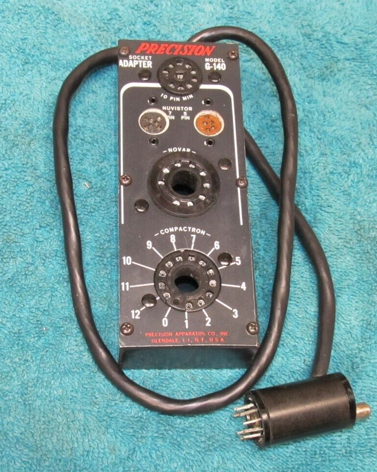 Precision Apparatus Co. G140 Tube Tester Socket Adapter, VERY NICEの
