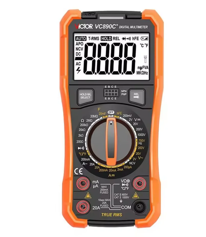 VICTOR VC890D VC890C+ Professional Digital Multimeter True RMS Multimeter 20mF C
