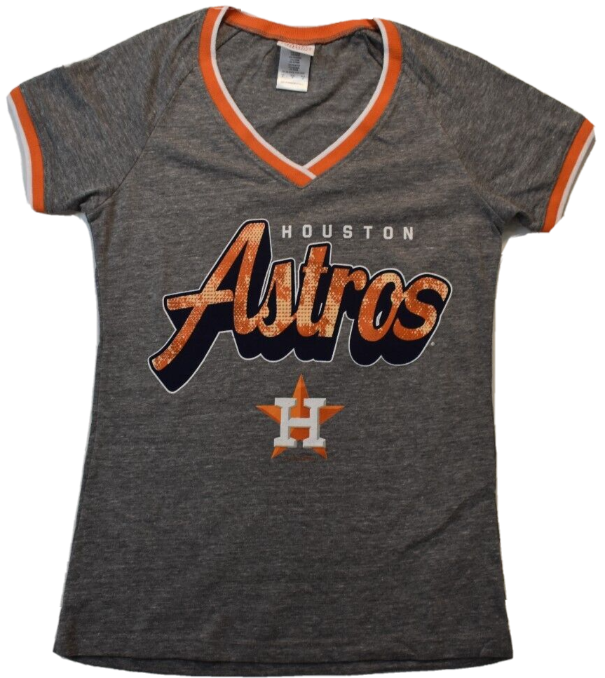 5th & Ocean Womens MLB Houston Astros Baseball Shirt New S-2XL