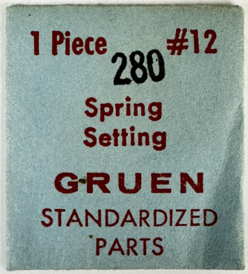 GRUEN FACTORY EB440 CAL280 SPRING SETTING NOS JEWELER WATCH REPAIR PART WP2