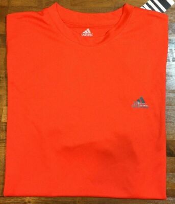 ADIDAS ClimaLite TECH TEE Training Shirt - Men's Medium M High Energy Orange NWT