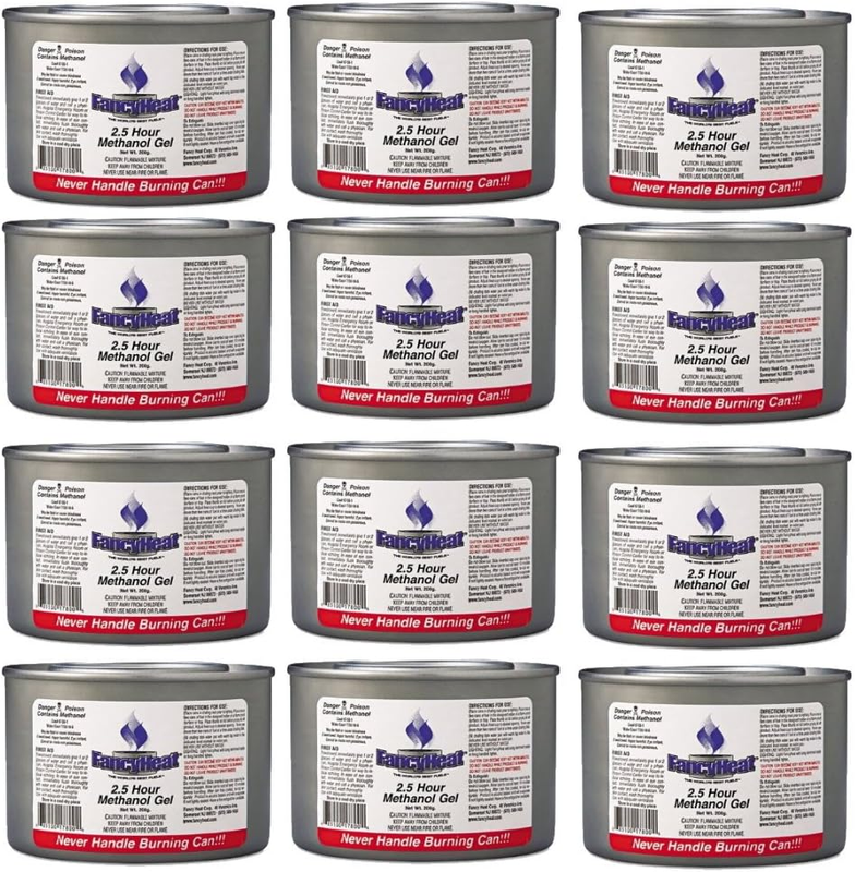 Fancy Heat Chaffing Gel Cans Food Warming Cans for Picnic 12 Pack Fireplace Gel