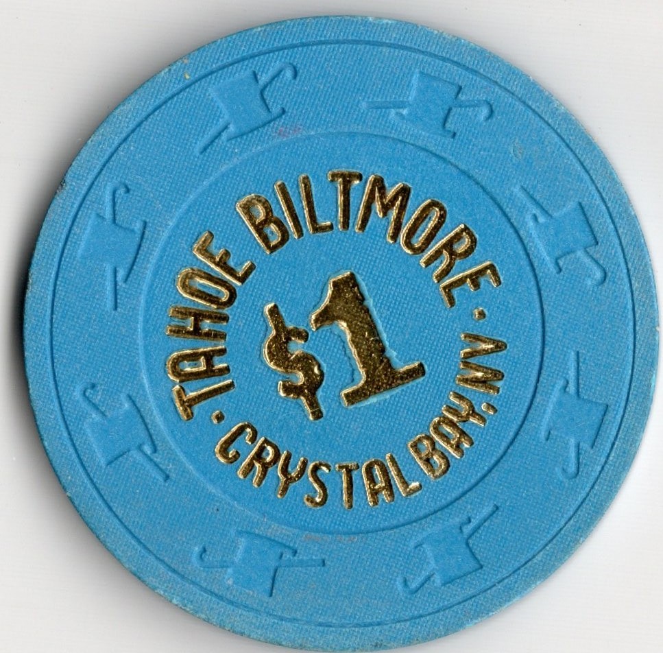 Tahoe Biltmore Lake Tahoe Nevada $1 Casino Chip