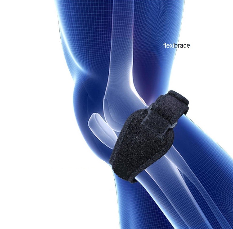 2 Black Jumper's Knee Brace Support Strap Patella Tendon New by