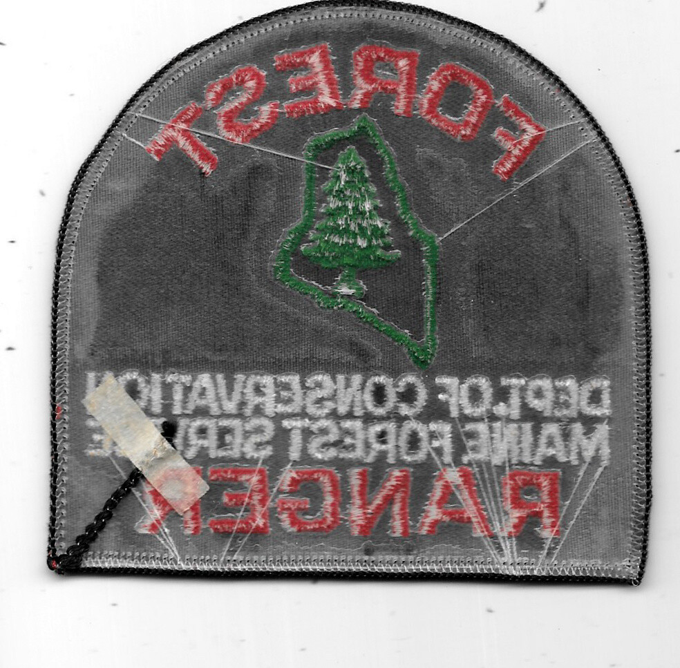LAW ENFORCEMENT PATCH: MAINE FOREST RANGER CONSERVATION DEPT. - MEASURES 4