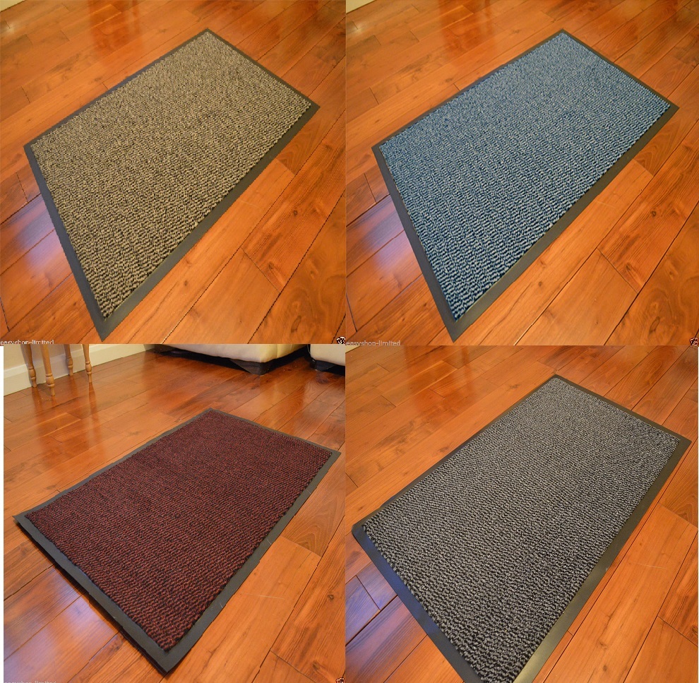 Large Small Kitchen Heavy Duty Barrier Mat NON SLIP Rubber Back Door