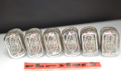 IN-12 x 6 pcs. - NEW - Set Nixie Tubes for Clock - Tube Tested - USSR rare
