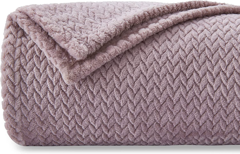 Light Purple Premium Silky Flannel Fleece Le