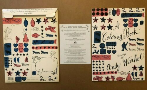 A COLORING BOOK DRAWINGS BY ANDY WARHOL SIMON & SCHUSTER 1990 FIRST EDITION NICE