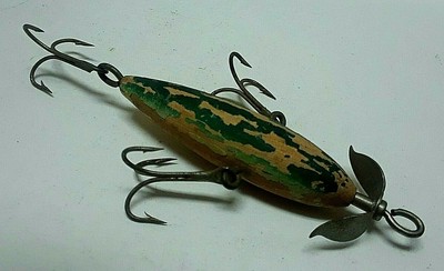 3 Nos-Vintage Florida wood lure-porter Pop bois corps blancs seulement RARE