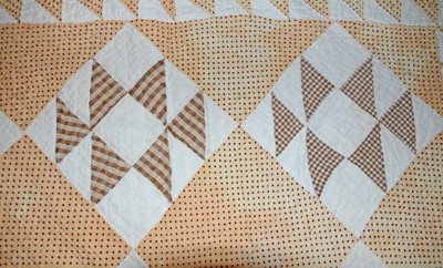 GREAT PRIMITIVE ANTIQUE/VINTAGE CUTTER QUILT! MUTED COLORS