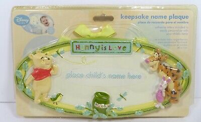 Disney Baby Winnie The Pooh Keepsake Name Plaque Brand New 10 1/2'' Wide