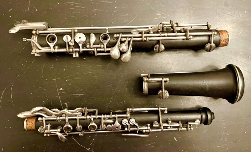 Vintage Ring-System Oboe, Low Bb, Grenadilla Wood - Well Made