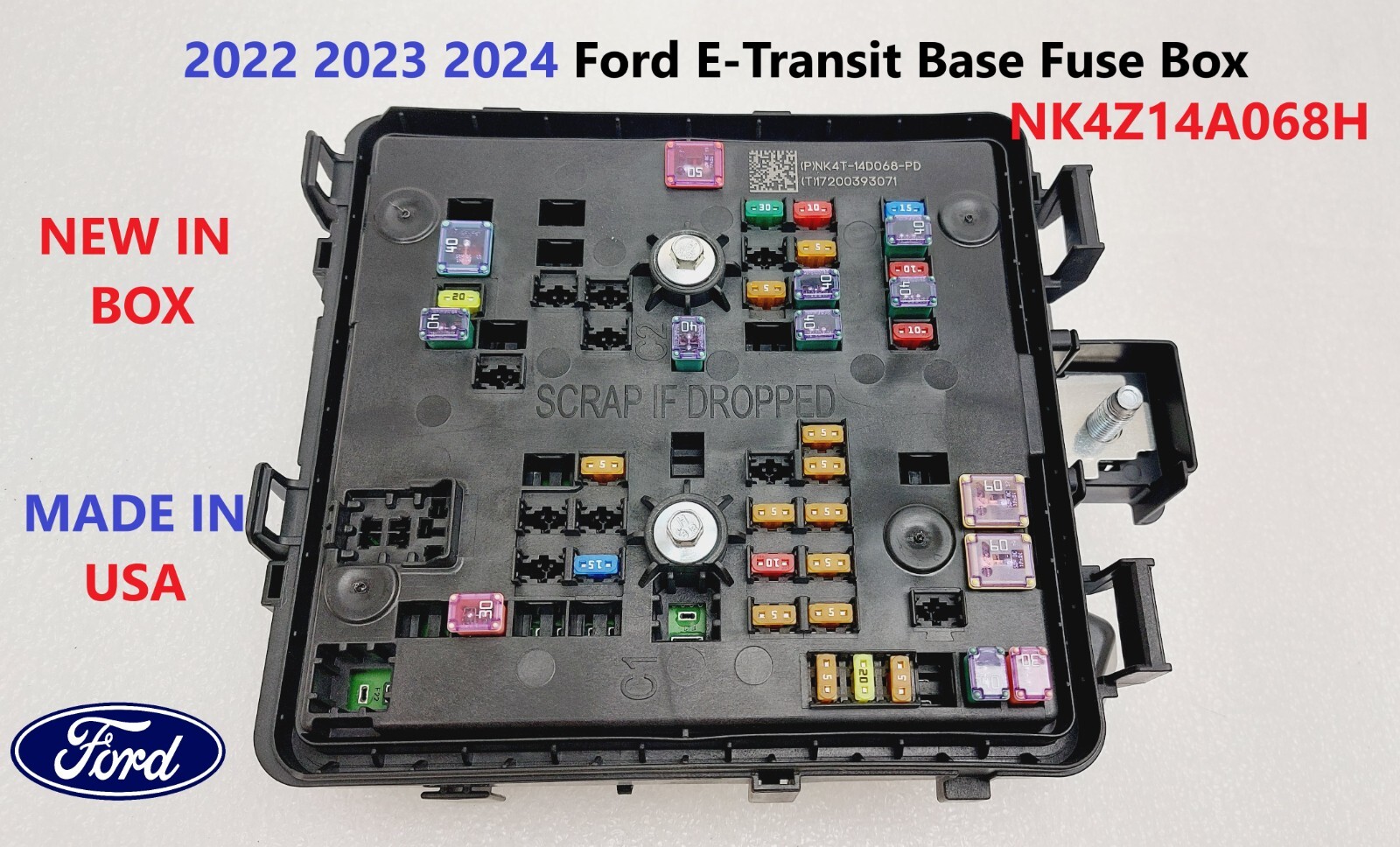 2022 2023 2024 Ford E-Transit Base Fuse Box NEW OEM NK4Z