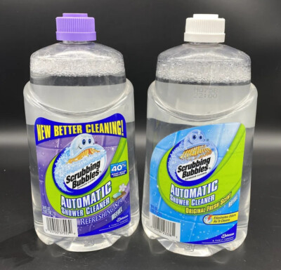 2 Scrubbing Bubbles Automatic Shower Cleaner Refill Original & Refreshing Spa