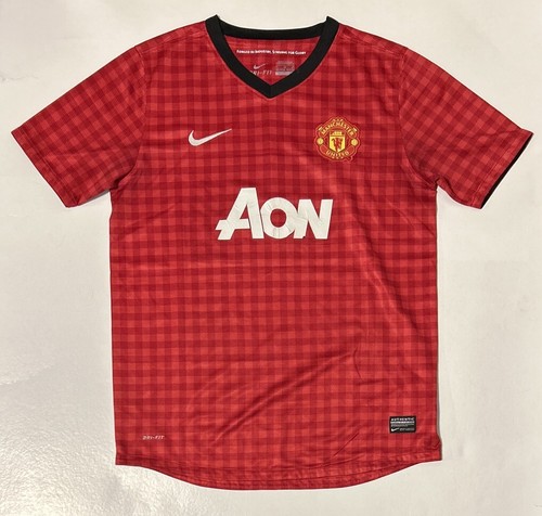 ウェア 13-14 MANCHESTER UNITED away NIKE XL 2013-14 Manchester United Away Shirt Jones #4 - 6/10 - (L)