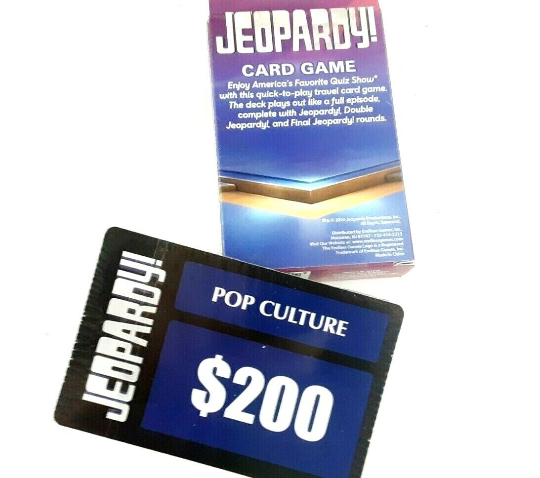 New Jeopardy Trivia Card Game By Endless Games Travel Size Qui...