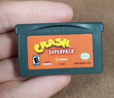 Crash Superpack Nintendo Game Boy Advance GameBoy GBA - Tested - AUTHENTIC 