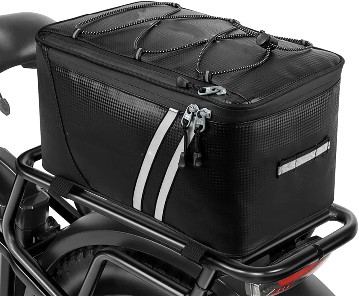 Bike Rear Rack Bag 8l Waterproof Bike Trunk Pannier Saddle Bag