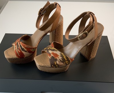 Sam Edelman  Nolita Platform Sandal Women s Size 8.5 M Orange Multi.