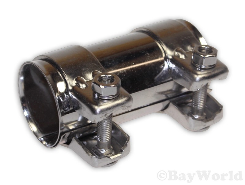 1x Universal Rohrverbinder 50x125mm Komplett Edelstahl V2a Doppelschelle 50mm