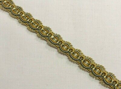 HOULES WEDGEWOOD GOLD MINERAL ''MONTESPAHN GIMP'' FRENCH PASSEMENTERIE BRAID TRIM