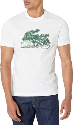 

Мужская футболка Lacoste из хлопкового джерси с принтом 166-2XL, Navy blue, T-Shirt