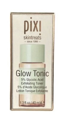 Pixi Skintreats GLOW TONIC 5% Glycolic Acid Exfoliating Toner Brightens 1.3oz