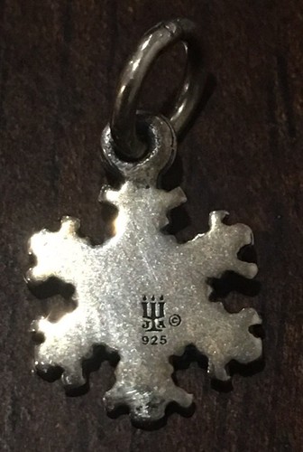 James Avery Retired Snow Flake Charm Sterling Silver