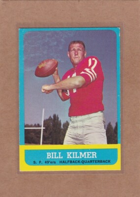 1963 TOPPS FOOTBALL BILL KILMER #136 49ERS EX+ *A27052