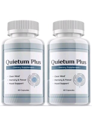 Quietum Plus Pills - Quietum Plus For Tinnitus & Healthy Ear Functioning -2 Pack