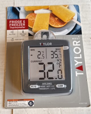 Taylor Precision Products LCD Display Digital Kitchen Refrigerator/Freezer