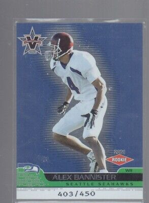 ALEX BANNISTER 2001 PACIFIC VANGUARD ROOKIE CARD #144 /450. rookie card picture