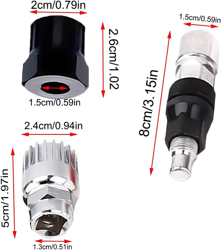5PCS Bike Tool Kit for Road Bike & Mountain Bikes Bike Tools for Freewheel Remov