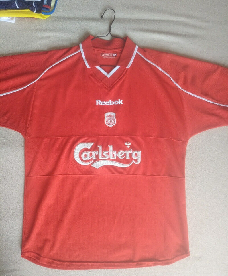 Vintage Rare Retro LIVERPOOL FC 2000/2001 Home Football