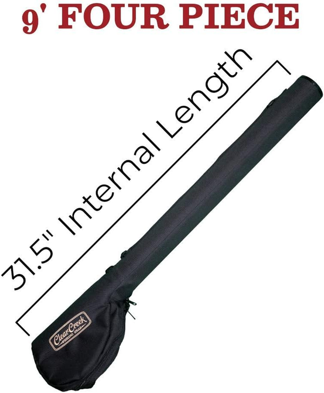 Portable Fly Fishing Rod & Reel Case 9&rsquo; - Complete Storage Protection - Easy to