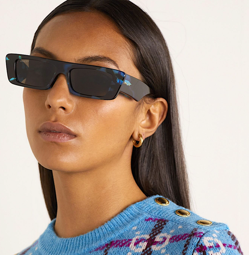 Pre-owned Gucci Gg1331s-004 Havana Havana Brown Sunglasses