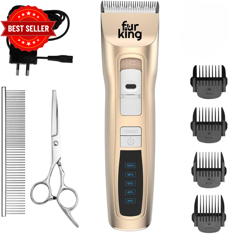 Best Dog Hair Clipper | Dog Grooming Kit | Cordless, Low Vibration & Ultra-Quiet