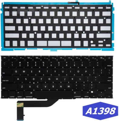 US Keyboard With Backlit Backlight for Apple Macbook Pro 15'' A1398 2015 Retina