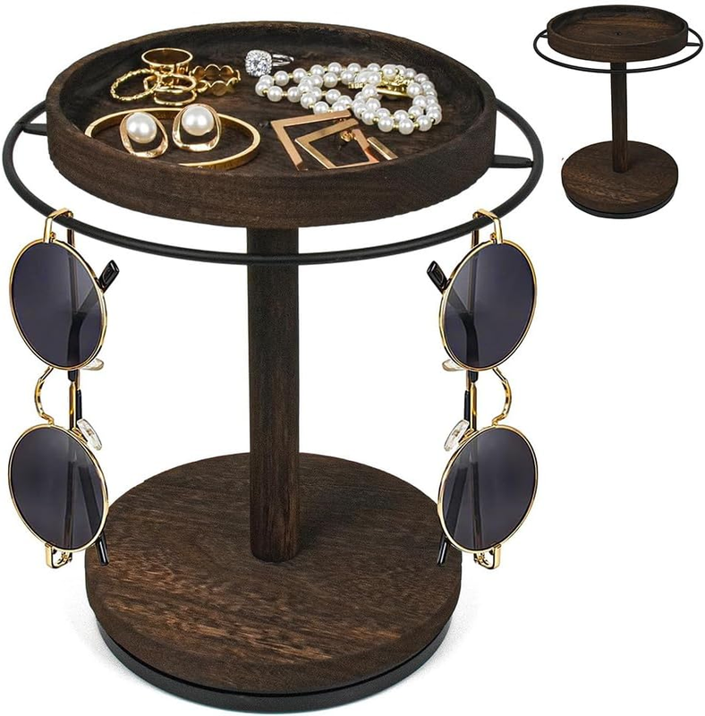 Sunglasses Organizer 360 Rotating Display Stand Holder | 360-Degree Rotating Dis