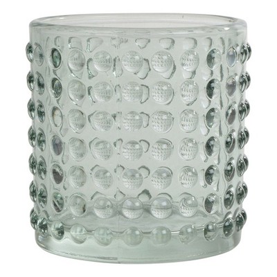 Kerzenständer Kerzenhalter aus Glas seladon Ø 7 cm Höhe 7,7 cm Deko Homea
