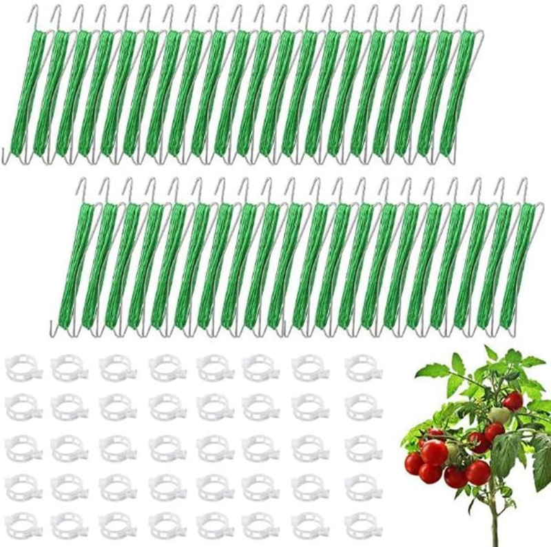 Tomato Double Hook Set, Garden Plants Clips for Climbing Plants, Vegetables Plan