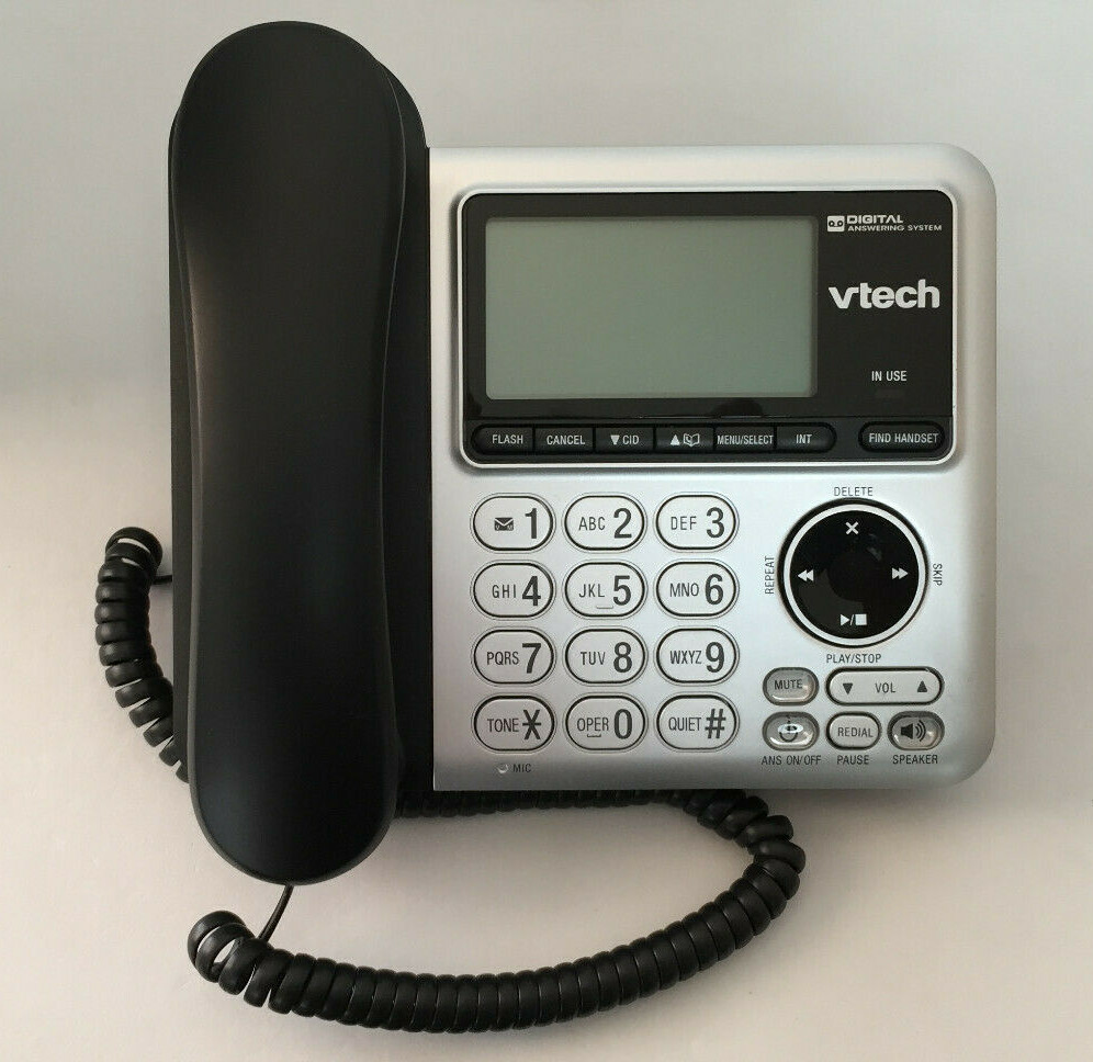 VTECH CS6649 Corded Dect 6.0 Phone Answering System Expandable Home Telephone