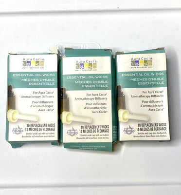 Essential Oil Wick Diffuser Replacement Stick, 30 Refill Wick Sponges, Car /Home
