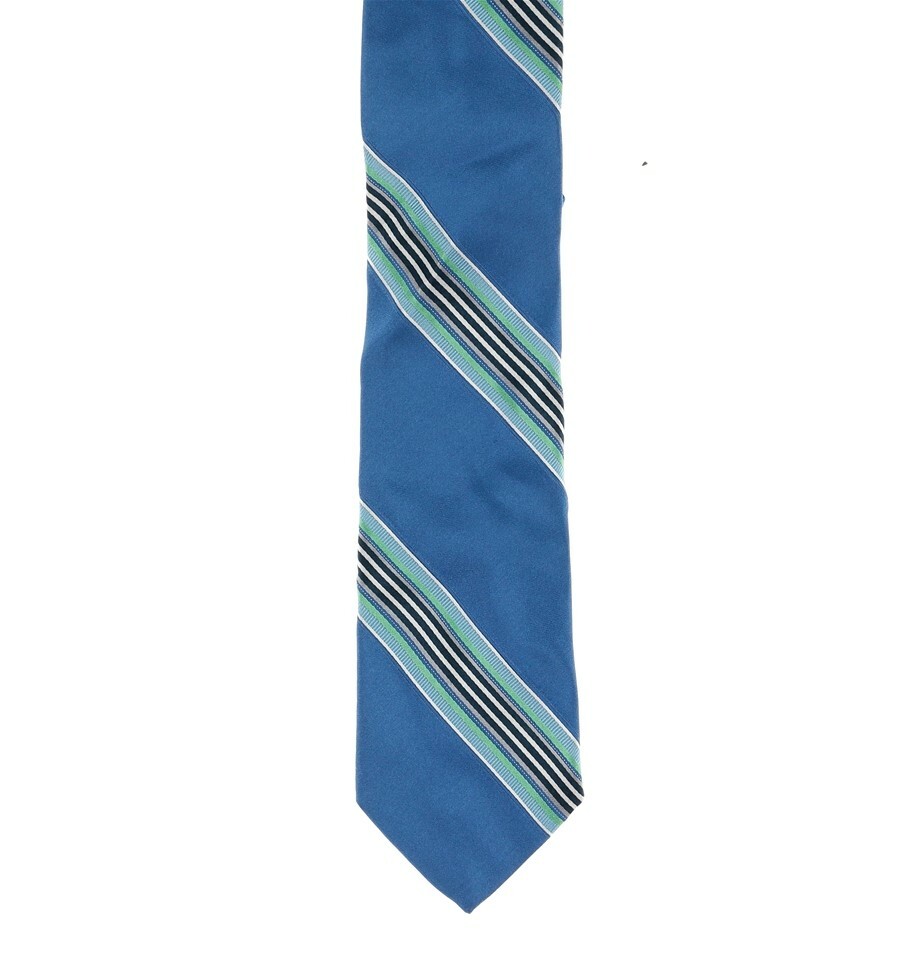 John W. Nordstrom Men's Blue 100% Silk Striped Tie $89 127244