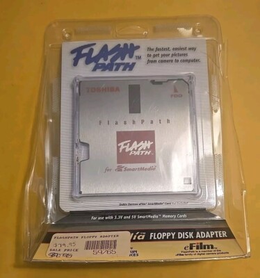 NOS Toshiba SmartDisk Flash Path Floppy Disk Adapter  SmartMedia 3.3V 5V MC