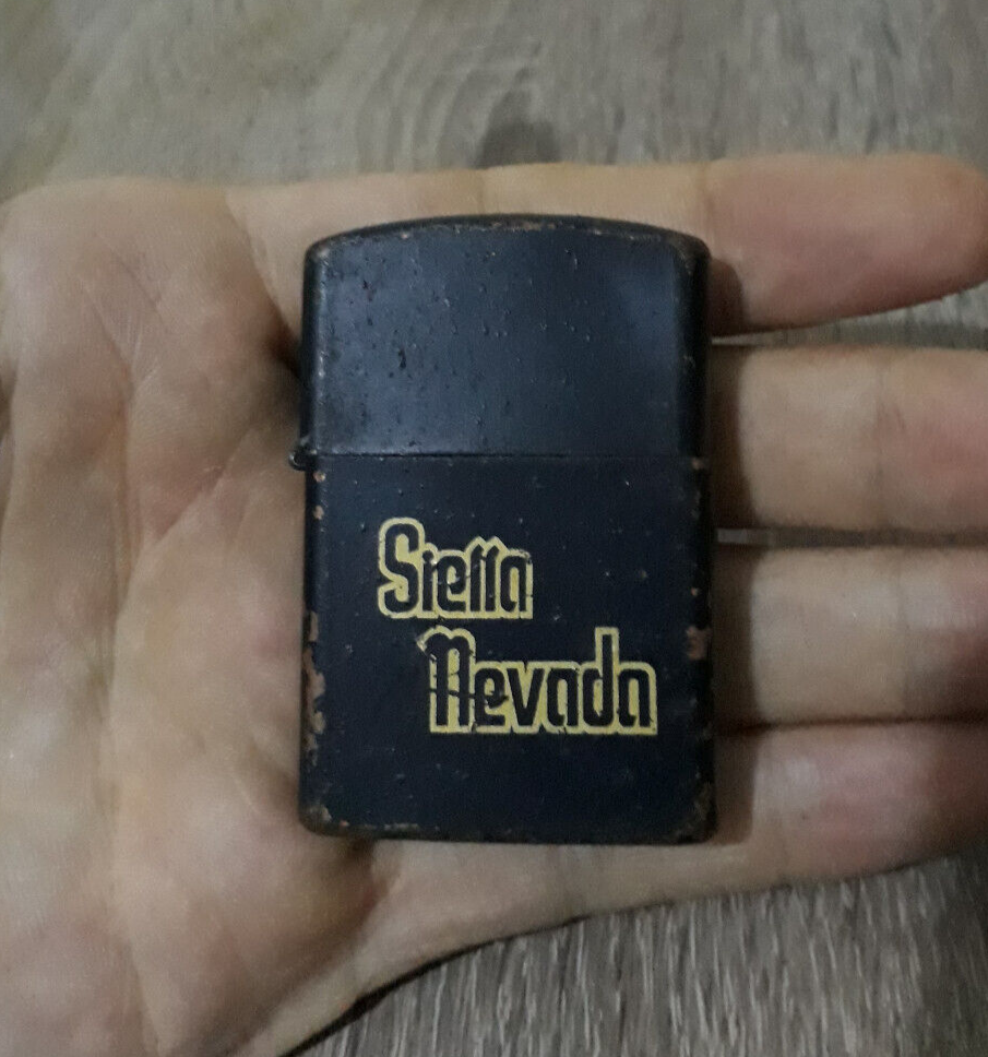 Vintage Sierra Nevada Lighter, Black, Petrol, Gift Item Vintage Sierra Nevada Lighter, Black, Petrol, Gift Item