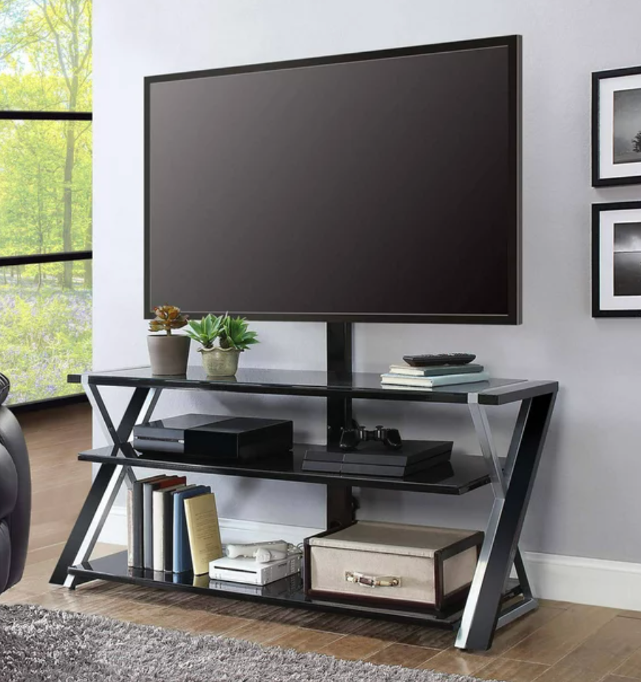 For 70 Inch 3 In 1 Table With Tv Mount Up To 70" For Flat Pa