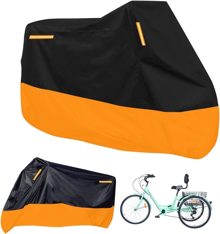 BoHangong Premium Adult Tricycle Cover, Universal for All 3 Wheel Bike Motorcycl